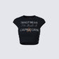 Clea Black Capricorn Graphic Top 3d product front