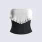 Padma Multi Eyelet Denim Tube Top 3d product front