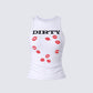 Saffron White Kissed Tank Top product front