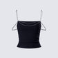 Livia Black Strappy Chain Top product front