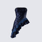 Kienna Navy Sequin Asymmetrical Top product front