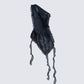 Ekaterina Black Mesh Ruffle Top product front