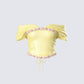 Nori Yellow Floral Off Shoulder Top 3d product front