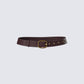 Nadi Brown Vegan Leather Belt