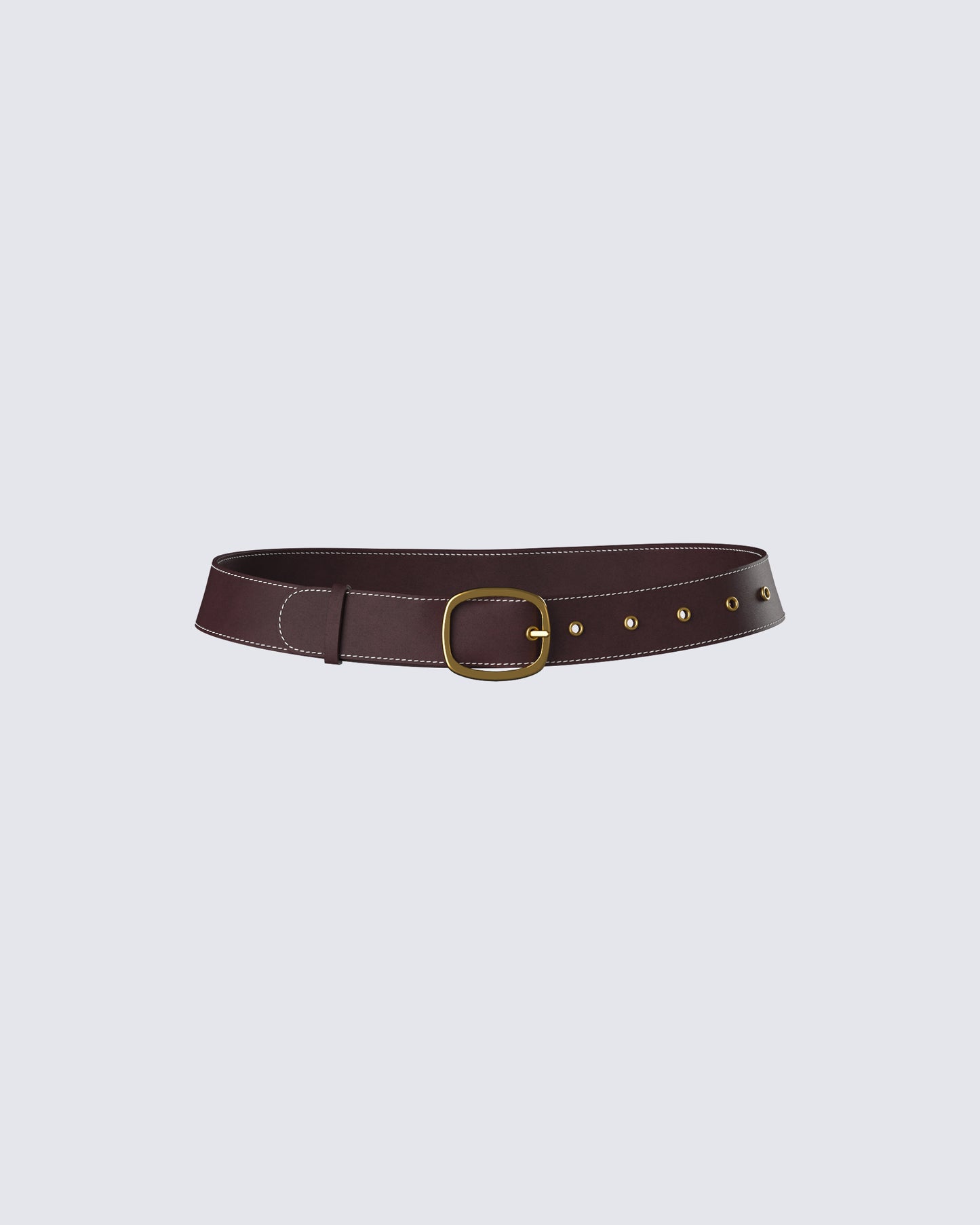 Nadi Brown Vegan Leather Belt