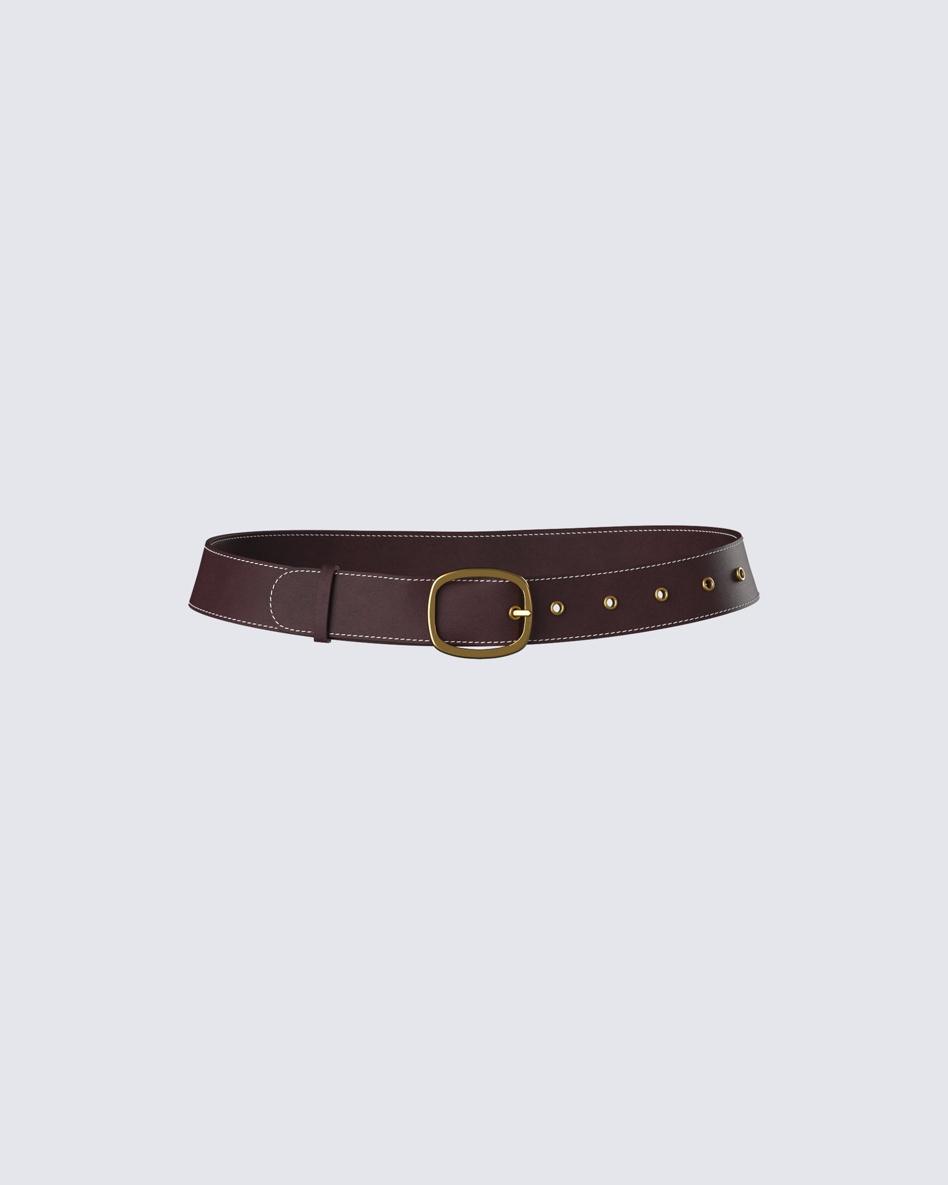 Nadi Brown Vegan Leather Belt