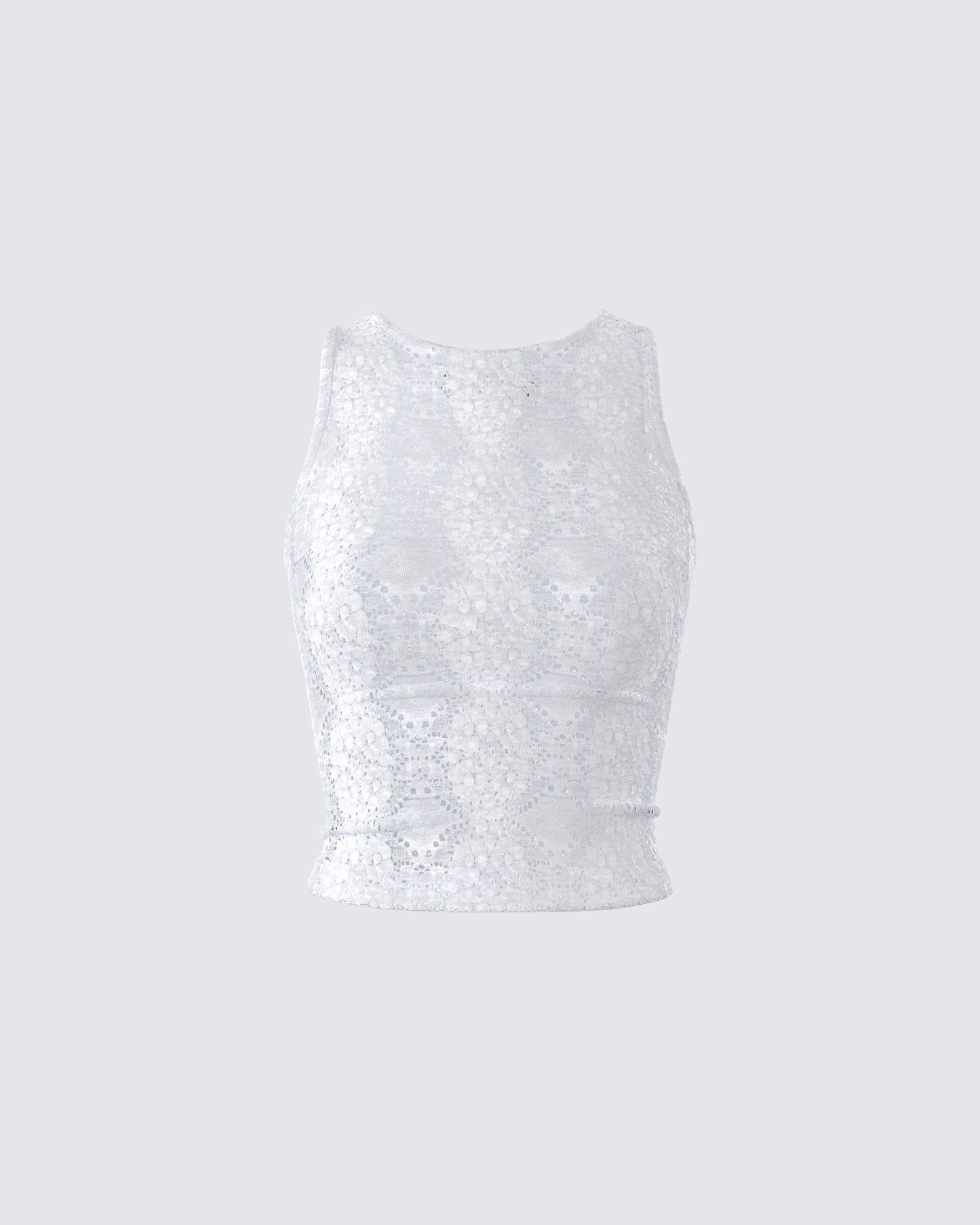 Teya White Pattern Top product front