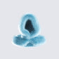 Jayden Aqua Fur Hood 3d product front