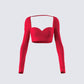 Venetia Red Sweetheart Top product front