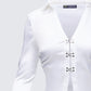 Grace White Satin Shirt