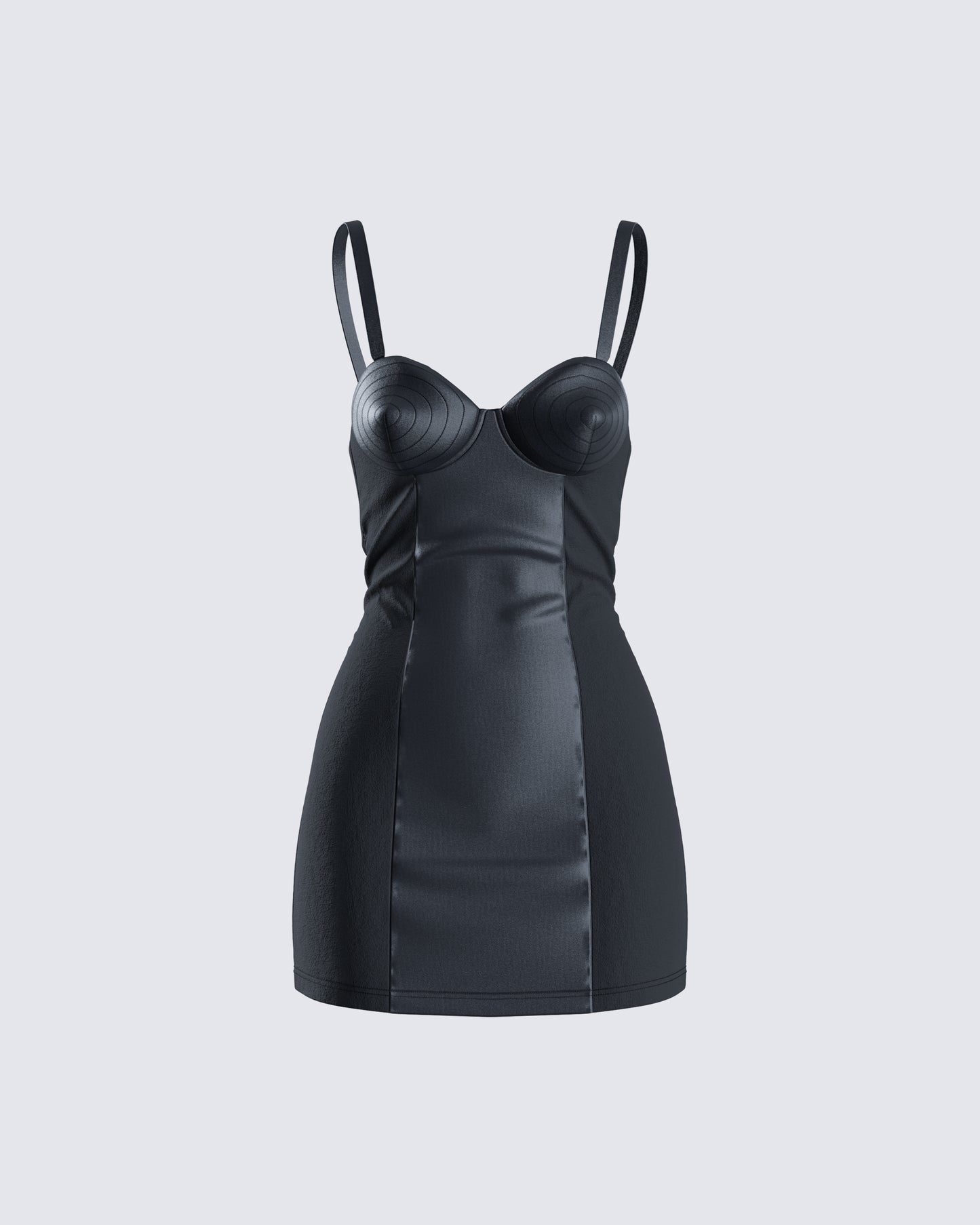Maria Black Satin Bustier Dress 3d product front