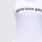Joel White Ribbed Slogan Tank