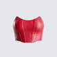 Helena Croc Corset Top