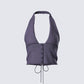Tami Grey Suiting Halter Top product front