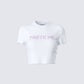 Maribel White Graphic Top product front