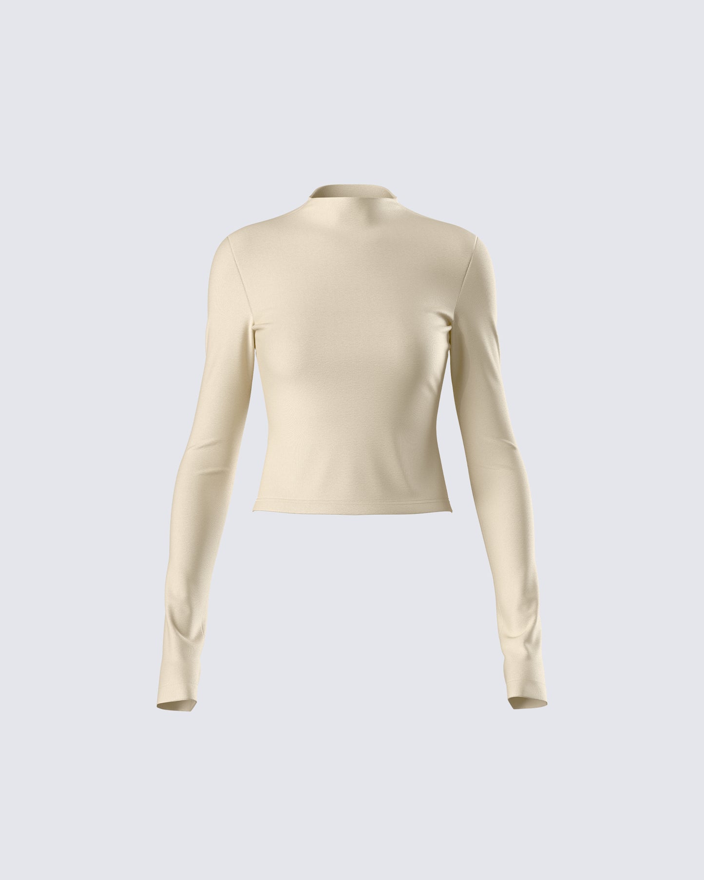 Jyn Khaki Jersey Long Sleeve Top product front