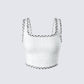 Anjali Ivory Tweed Bustier Top product front
