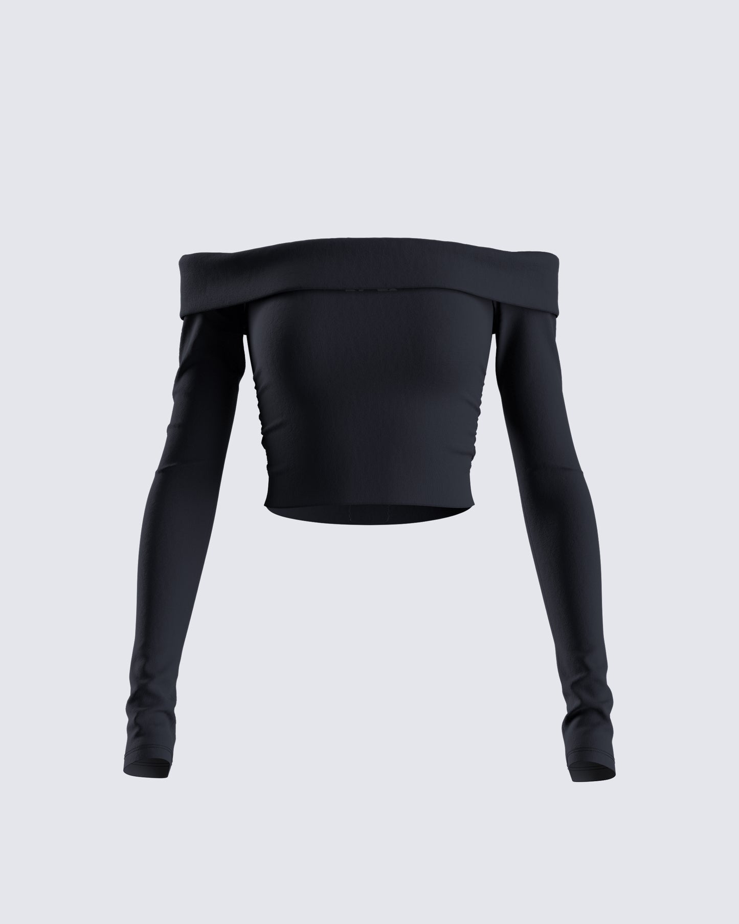 Zori Black Jersey Off Shoulder Top product front