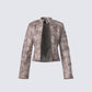 Nevelle Sage Wash Faux Leather Jacket product front