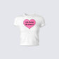 Gwyneth White Jersey Graphic Top 3d product front