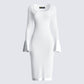 Letitia Ivory Sweater Midi Dress product front
