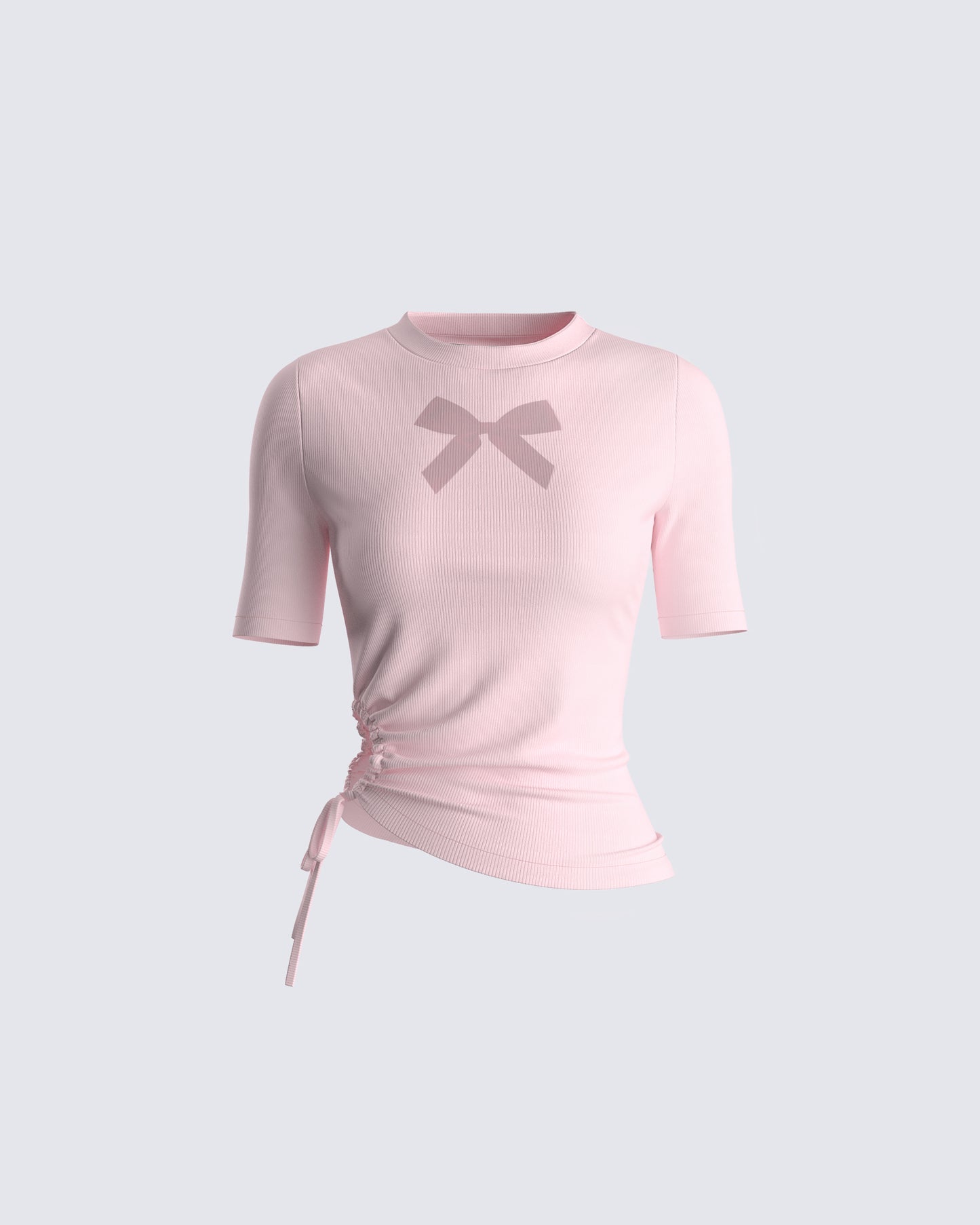Anaya Pink Bow Graphic Tee product front