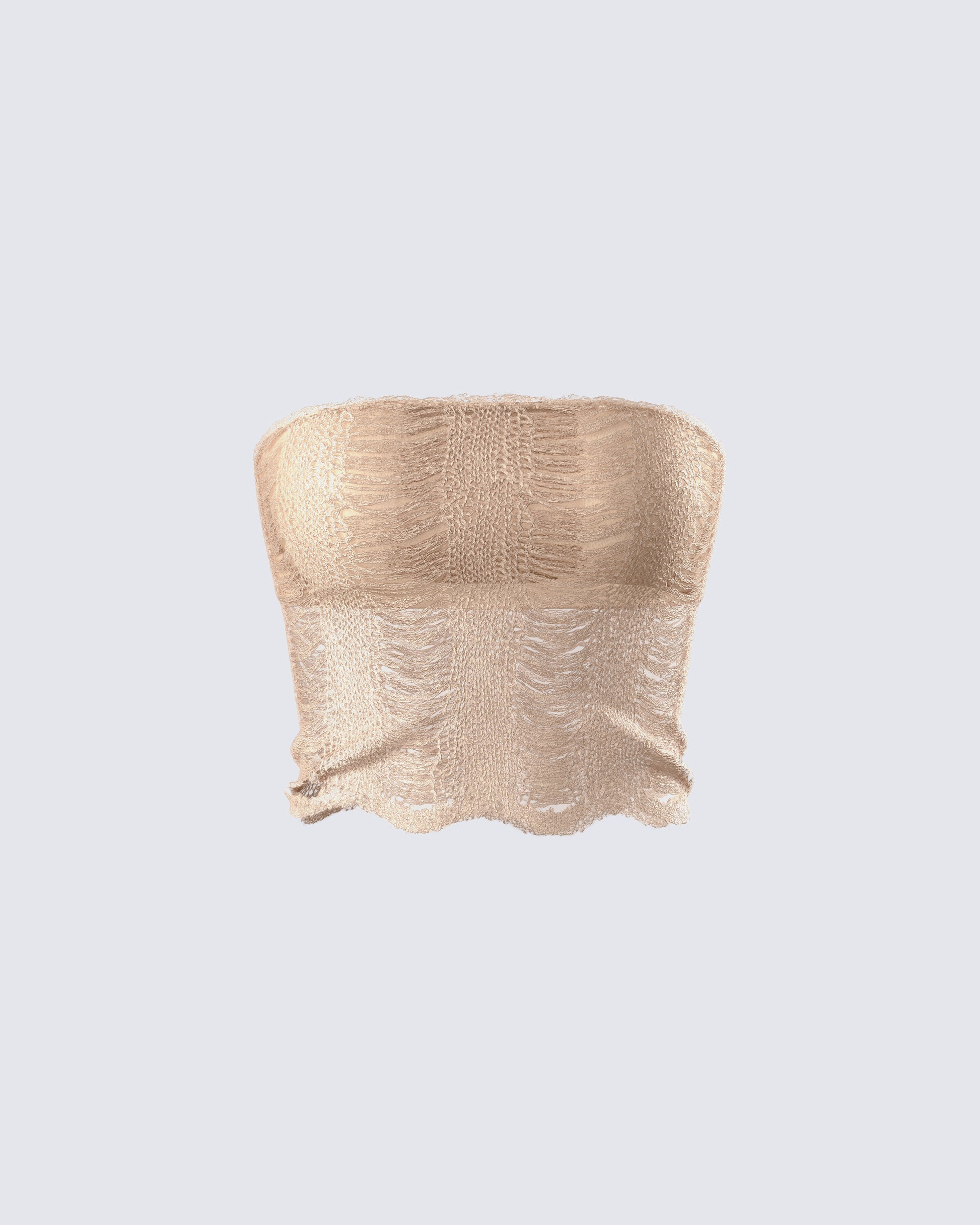 Sakura Gold Knit Tube Top product front