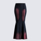 Raine Black Washed Maxi Skirt product front
