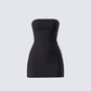 Maxine Black Jersey Tube Dress 3d product front