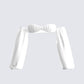 Milly White Poplin Bra Top 3d product front