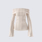 Imelda Ivory Off Shoulder Top product front