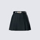 Perla Black Pleated Mini Skirt product front