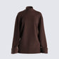 Zuri Brown Sweater Knit Top product front