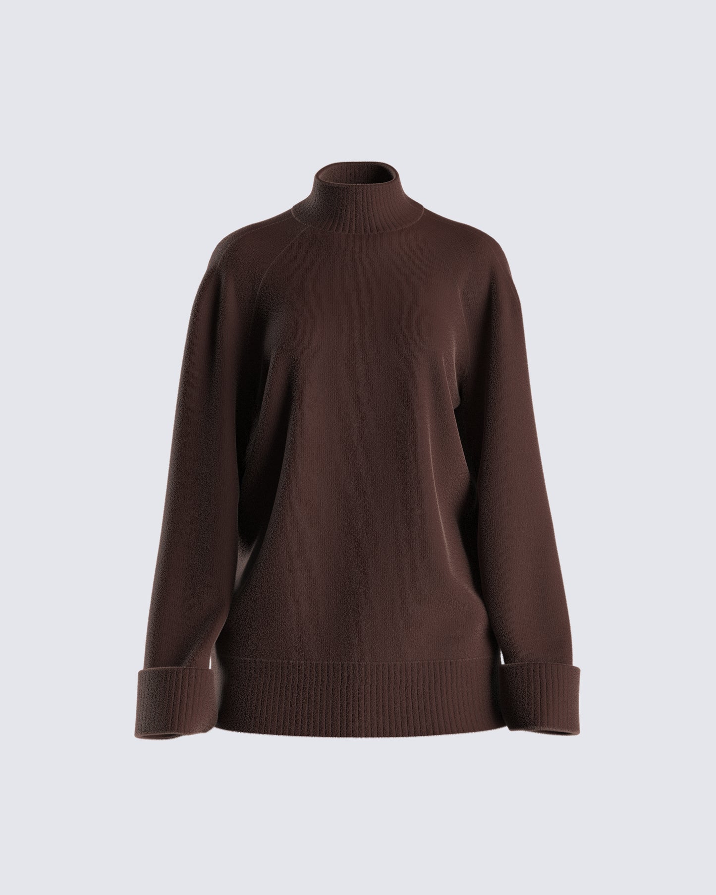 Zuri Brown Sweater Knit Top product front