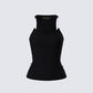 Jazlyn Black Invisible Strap Tank Top product front