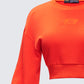 Una Red Stacked Sleeve Sweatshirt