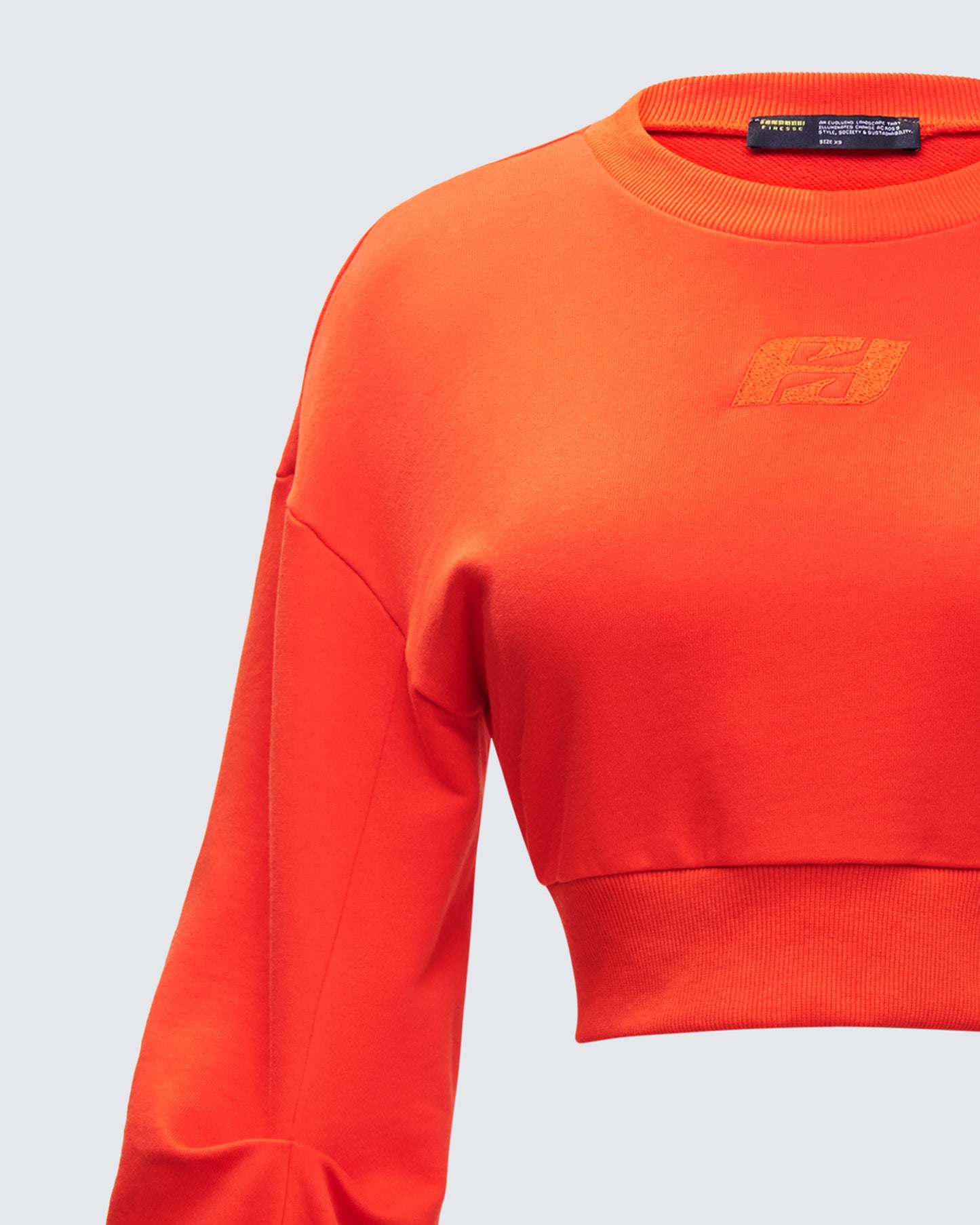 Una Red Stacked Sleeve Sweatshirt