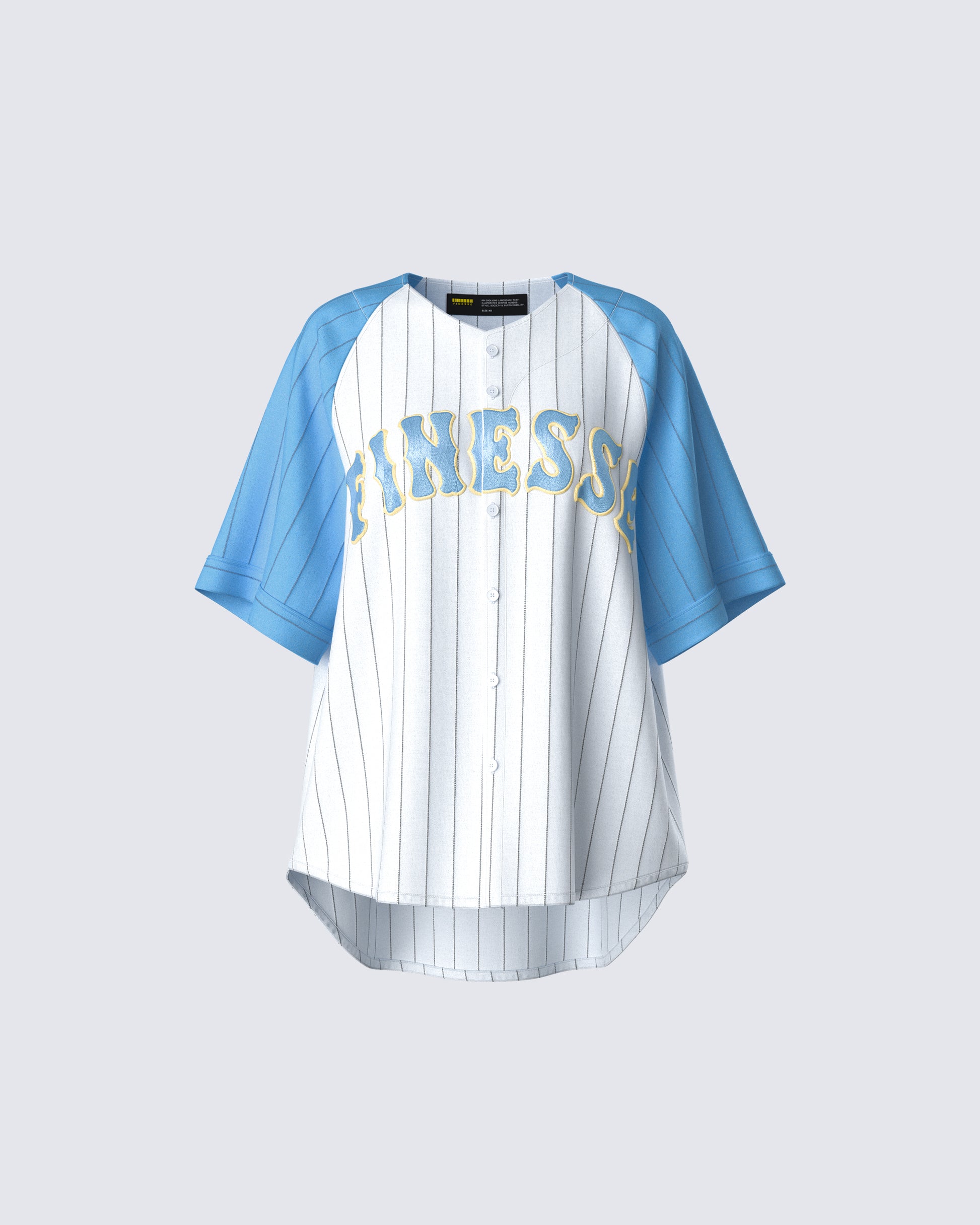 Kaomi Baby Blue Baseball Top product front