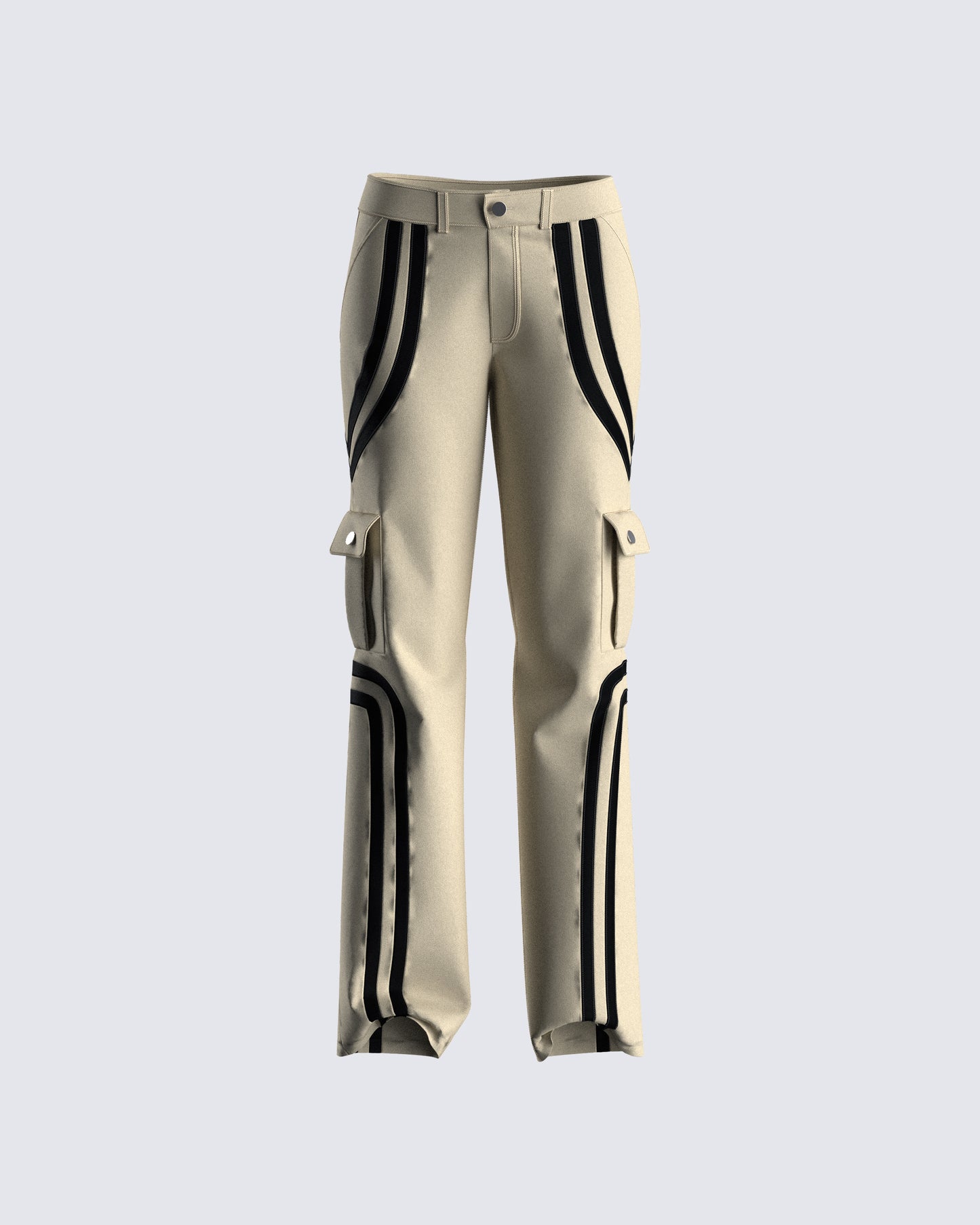 Marcia Taupe Twill Cargo Pant  3d product front