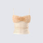 Ryla Ivory Ruffle Cami Top product front