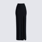 Aries Black Knit Maxi Skirt 3d product front