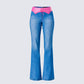 Hara Blue Low Rise Foldover Jean product front