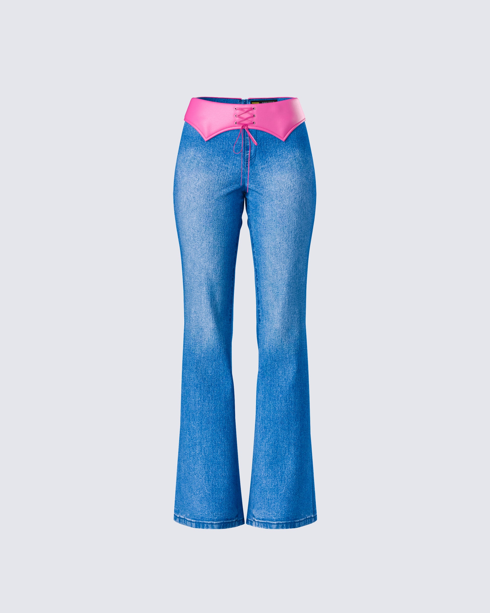 Hara Blue Low Rise Foldover Jean product front