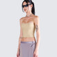 Amberly Beige Corset Top