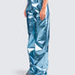 Asta Metallic Blue Trouser Pant