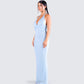 Dana Baby Blue Beaded Maxi Dress