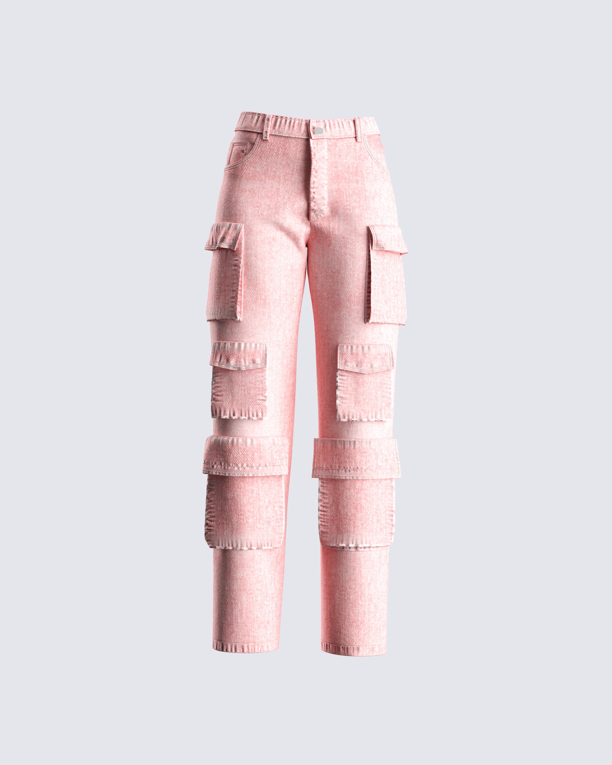 Dustin Pink Acid Wash Jeans 3d product front