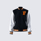 Sutton Black Varsity Jacket product front