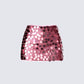Philo Pink Sequin Mini Skirt 3d product front