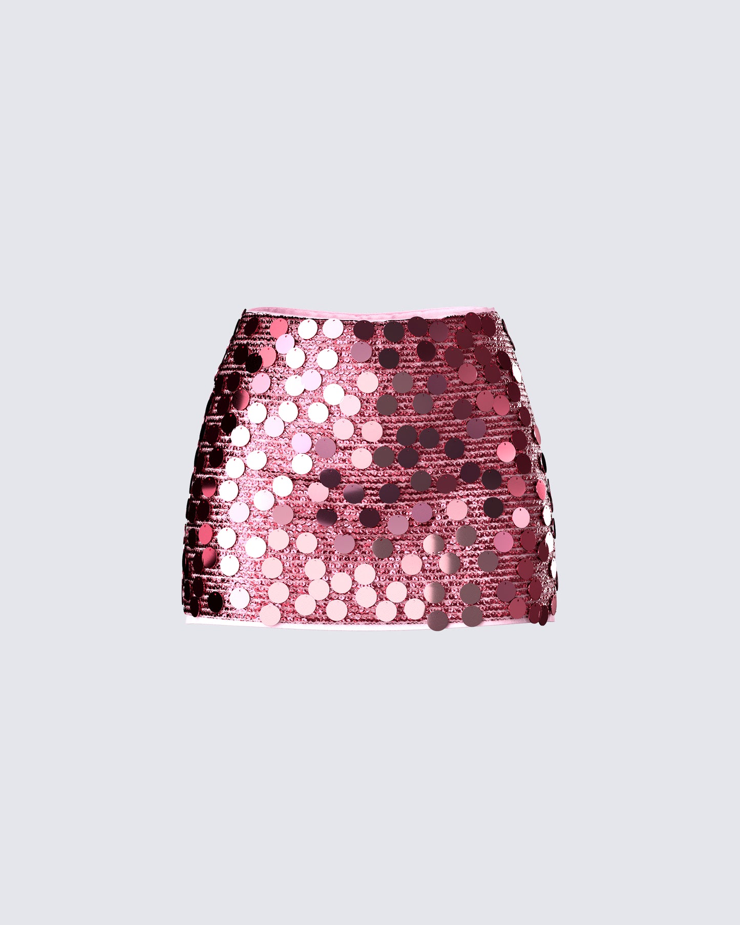 Philo Pink Sequin Mini Skirt 3d product front